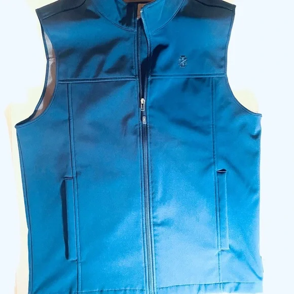 IZOD Men’s Navy Softshell Zip Vest Lightweight Golf Outdoor Casual Size M NWOT - Picture 15 of 15